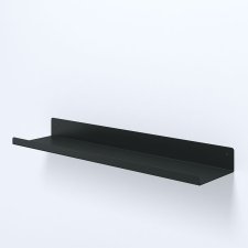 Настенная навесная полка для ванной комнаты 50x12x5 Черная